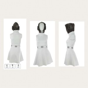 NWT Star Wars Princess Leia Hooded Dress Costume
